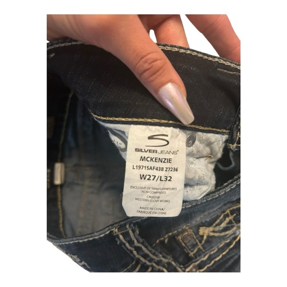 Women’s Silver Jeans Mackenzie Slim Boot Size W/27-L/32 - Picture 8 of 10